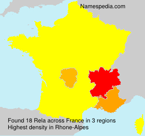 Surname Rela in France