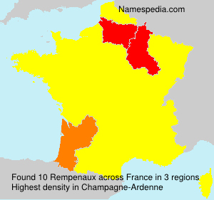 Surname Rempenaux in France