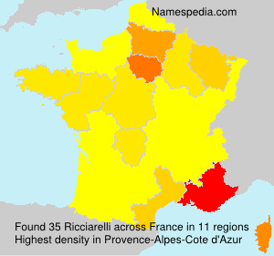 Surname Ricciarelli in France