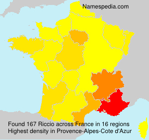 Surname Riccio in France