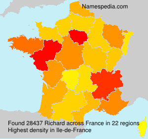 Surname Richard in France