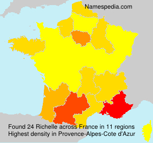 Surname Richelle in France