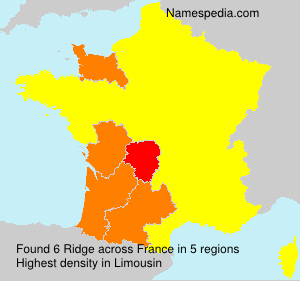 Surname Ridge in France