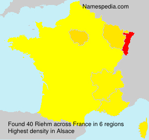Surname Riehm in France