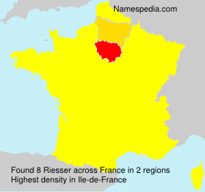 Surname Riesser in France