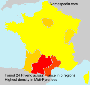 Surname Rivenc in France
