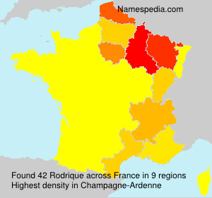 Surname Rodrique in France