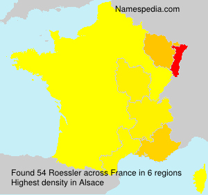 Surname Roessler in France