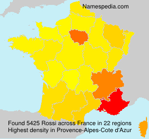 Surname Rossi in France