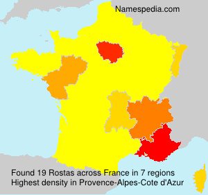 Surname Rostas in France