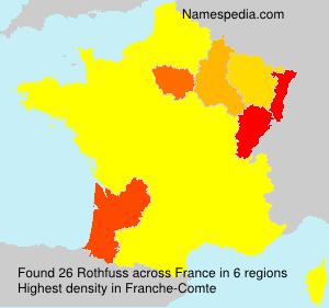 Surname Rothfuss in France