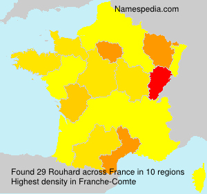 Surname Rouhard in France