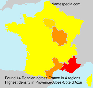 Surname Rozalen in France
