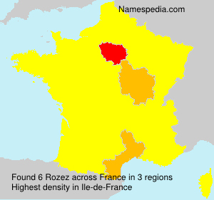 Surname Rozez in France