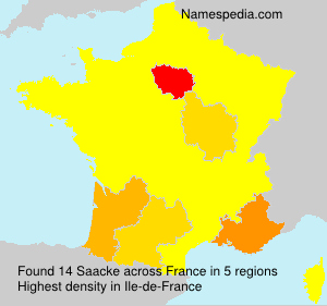 Surname Saacke in France