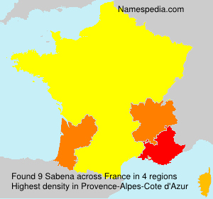 Surname Sabena in France