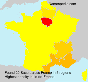 Surname Saco in France