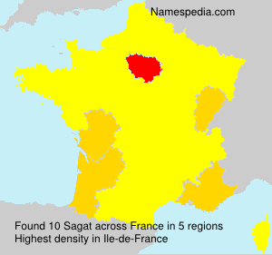 Surname Sagat in France