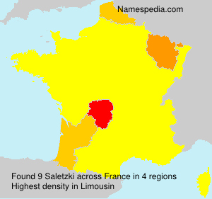 Surname Saletzki in France