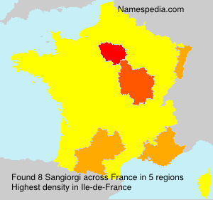 Surname Sangiorgi in France