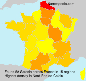Surname Sarasin in France