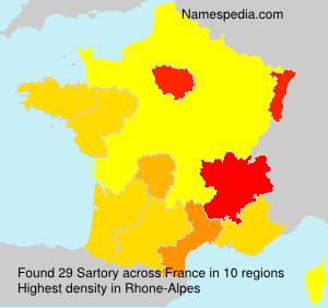 Surname Sartory in France