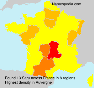Surname Saru in France