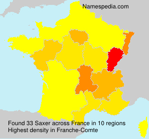 Surname Saxer in France