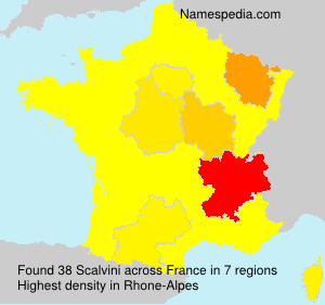 Surname Scalvini in France