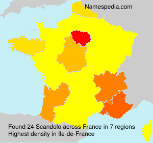 Surname Scandolo in France