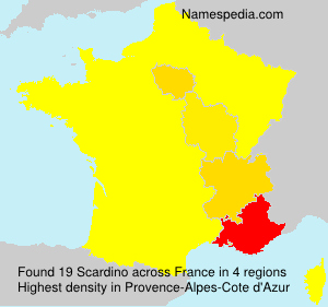 Surname Scardino in France