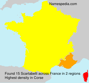 Surname Scartabelli in France