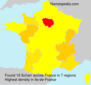 Surname Scharr in France