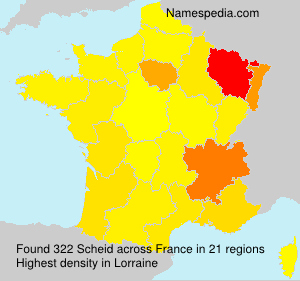 Surname Scheid in France