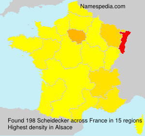 Surname Scheidecker in France