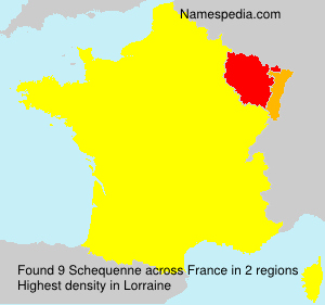 Surname Schequenne in France