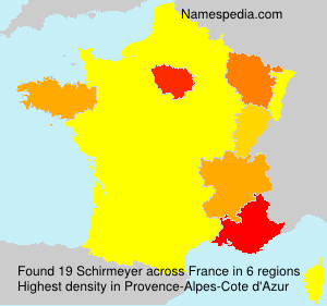 Surname Schirmeyer in France