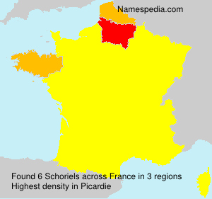 Surname Schoriels in France