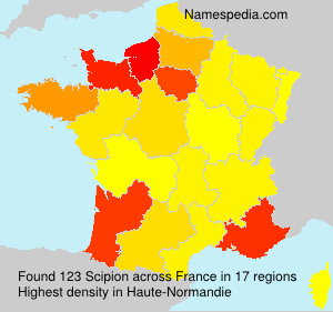 Surname Scipion in France