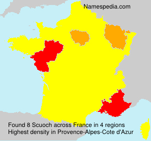 Surname Scuoch in France