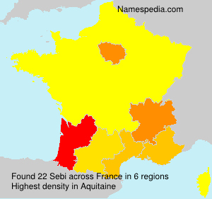 Surname Sebi in France