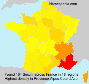 Surname Secchi in France