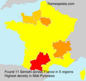 Surname Semahi in France