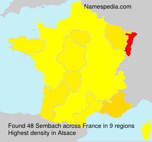 Surname Sembach in France