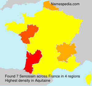 Surname Senosiain in France