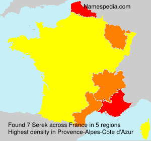 Surname Serek in France