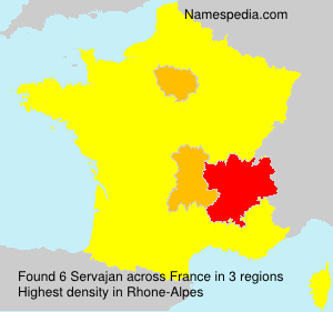 Surname Servajan in France