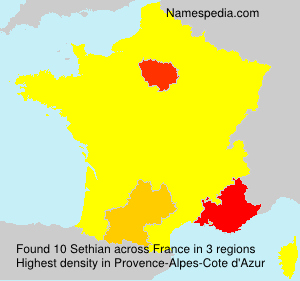 Surname Sethian in France