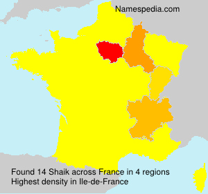 Surname Shaik in France