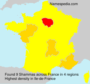 Surname Shammas in France